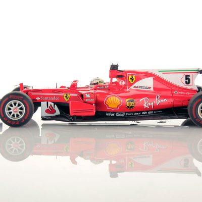 Sebastian Vettel 1/43 Scale Looksmart LSF109 Ferrari SF70-H #5 2017 Monaco GP 